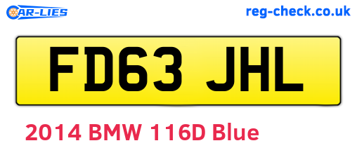 FD63JHL are the vehicle registration plates.