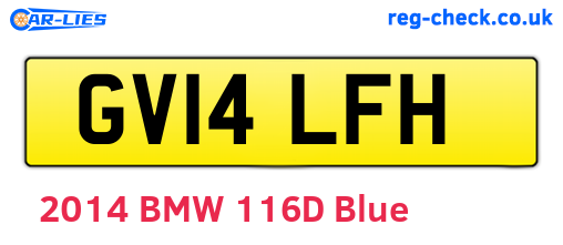 GV14LFH are the vehicle registration plates.