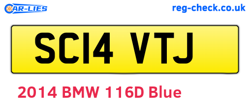 SC14VTJ are the vehicle registration plates.