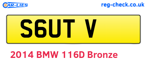 S6UTV are the vehicle registration plates.