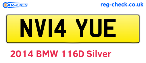 NV14YUE are the vehicle registration plates.