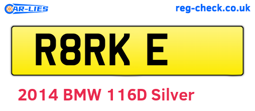 R8RKE are the vehicle registration plates.