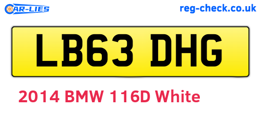 LB63DHG are the vehicle registration plates.