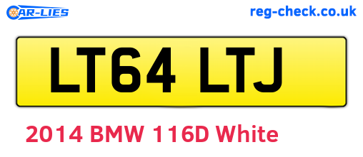 LT64LTJ are the vehicle registration plates.