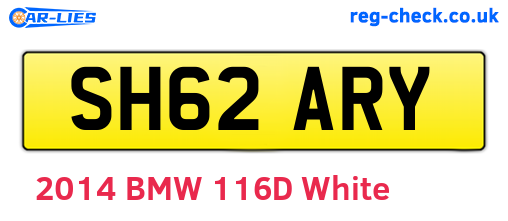 SH62ARY are the vehicle registration plates.