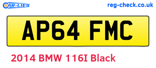 AP64FMC are the vehicle registration plates.