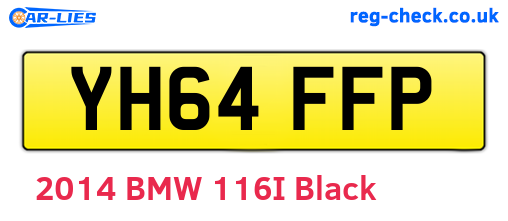 YH64FFP are the vehicle registration plates.