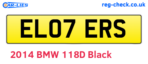 EL07ERS are the vehicle registration plates.