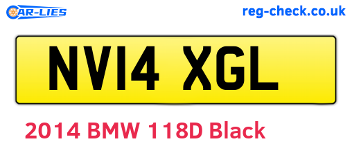 NV14XGL are the vehicle registration plates.