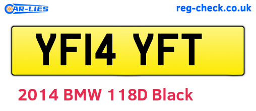 YF14YFT are the vehicle registration plates.