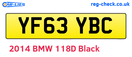 YF63YBC are the vehicle registration plates.