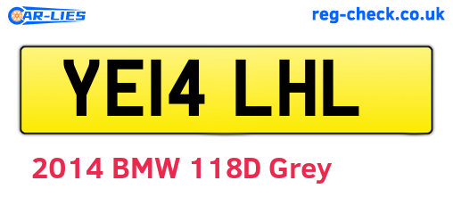 YE14LHL are the vehicle registration plates.