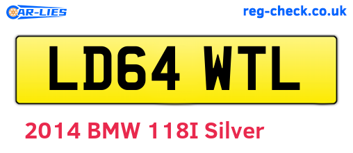 LD64WTL are the vehicle registration plates.