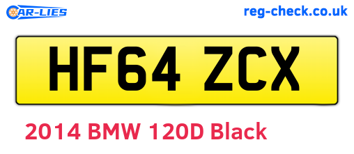 HF64ZCX are the vehicle registration plates.