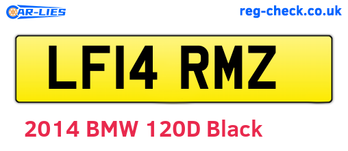 LF14RMZ are the vehicle registration plates.