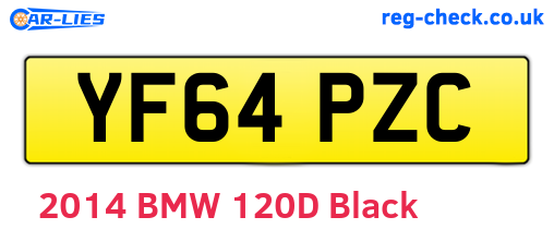 YF64PZC are the vehicle registration plates.