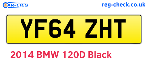 YF64ZHT are the vehicle registration plates.