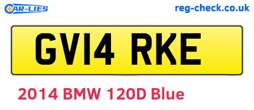 GV14RKE are the vehicle registration plates.