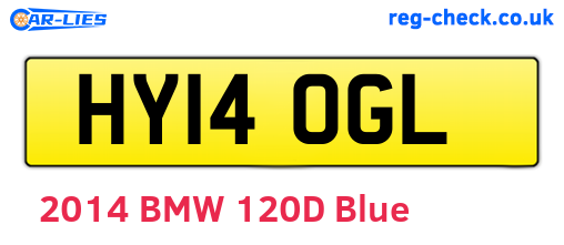 HY14OGL are the vehicle registration plates.