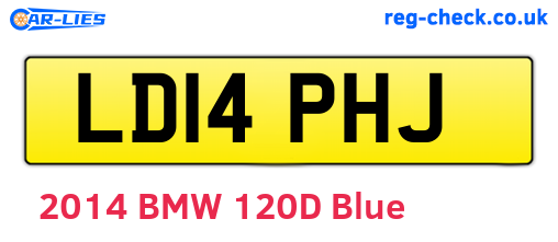 LD14PHJ are the vehicle registration plates.