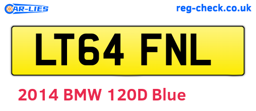 LT64FNL are the vehicle registration plates.