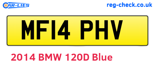 MF14PHV are the vehicle registration plates.