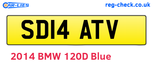 SD14ATV are the vehicle registration plates.