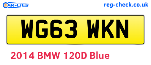 WG63WKN are the vehicle registration plates.