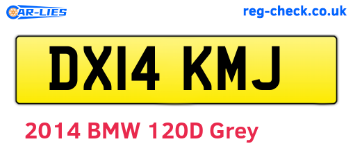 DX14KMJ are the vehicle registration plates.