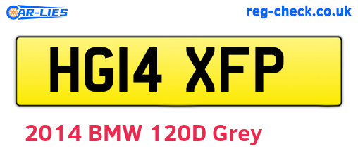 HG14XFP are the vehicle registration plates.
