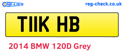 T11KHB are the vehicle registration plates.