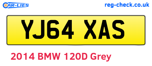 YJ64XAS are the vehicle registration plates.