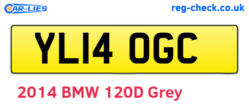YL14OGC are the vehicle registration plates.