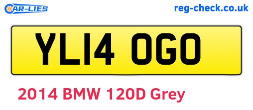 YL14OGO are the vehicle registration plates.