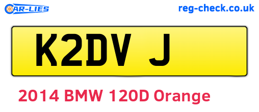 K2DVJ are the vehicle registration plates.