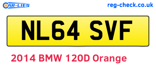 NL64SVF are the vehicle registration plates.