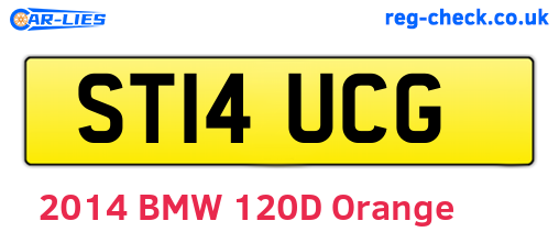 ST14UCG are the vehicle registration plates.