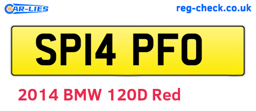 SP14PFO are the vehicle registration plates.