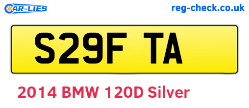 S29FTA are the vehicle registration plates.