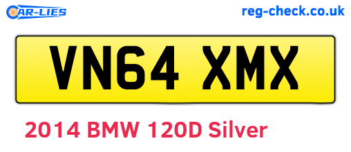 VN64XMX are the vehicle registration plates.