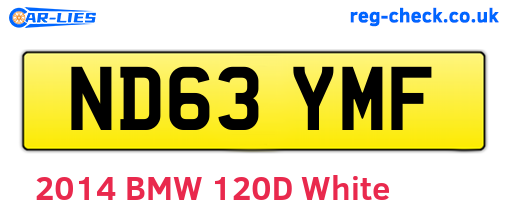 ND63YMF are the vehicle registration plates.
