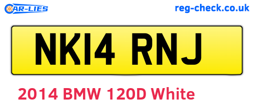 NK14RNJ are the vehicle registration plates.