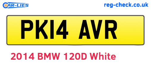PK14AVR are the vehicle registration plates.