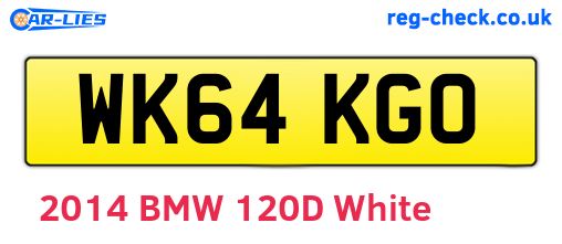 WK64KGO are the vehicle registration plates.