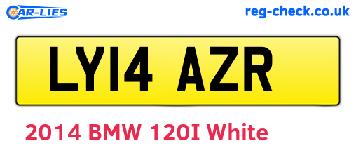 LY14AZR are the vehicle registration plates.