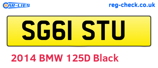 SG61STU are the vehicle registration plates.
