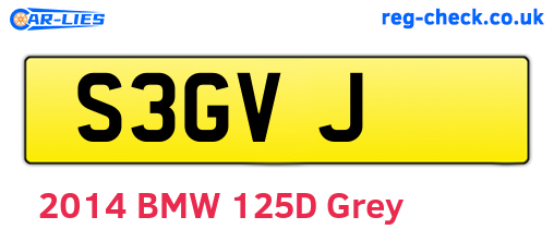 S3GVJ are the vehicle registration plates.