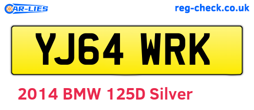 YJ64WRK are the vehicle registration plates.
