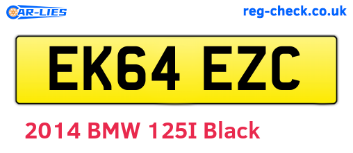 EK64EZC are the vehicle registration plates.