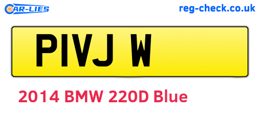 P1VJW are the vehicle registration plates.